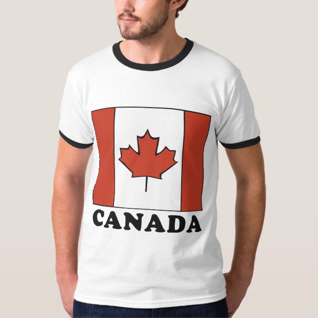 Camiseta canadiense de la bandera (Anverso)