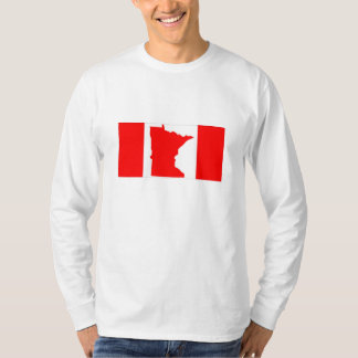Camiseta canadiense de la bandera de Minnesota