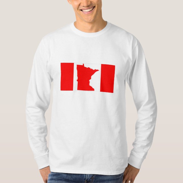 Camiseta canadiense de la bandera de Minnesota (Anverso)