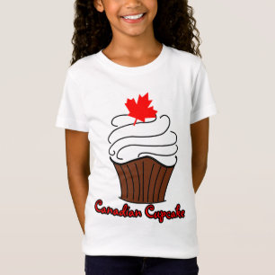 Camiseta canadiense de la magdalena de los chicas