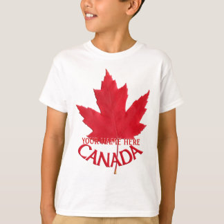Camiseta canadiense de niños Nombre personalizado