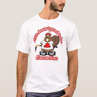 Camiseta canadiense del castor
