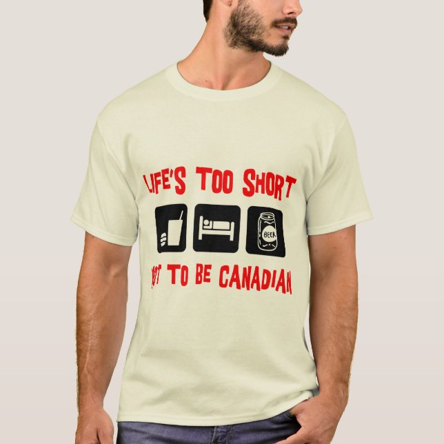 Camiseta canadiense divertida (Anverso)