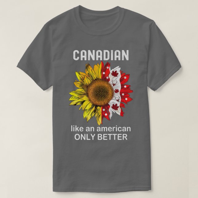 Camiseta Canadiense divertida América Canadá Día de arce de (Diseño del anverso)