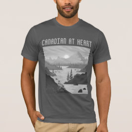 CAMISETA CANADIENSE EN EL CENTRO. NUESTRO NORTE FUERTE Y LI