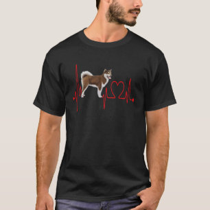 Camiseta Canadiense Eskimo Dog Heartbeat EKG Mis Perros Son