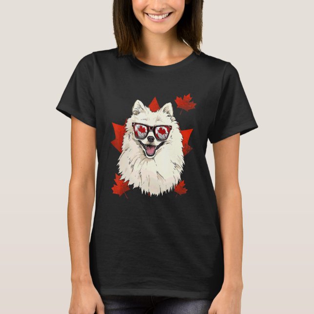 Camiseta Canadiense Estadounidense Eskimo Maple Tree Leaf C (Anverso)