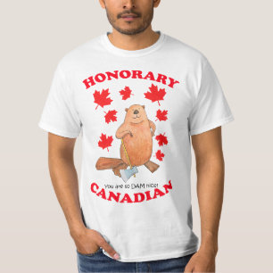 Camiseta Canadiense honorario eres un regalo divertido