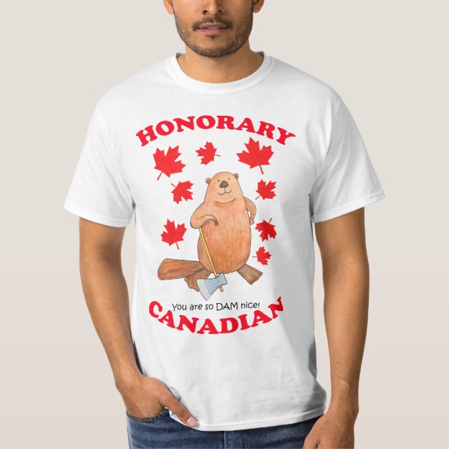 Camiseta Canadiense honorario eres un regalo divertido (Anverso)