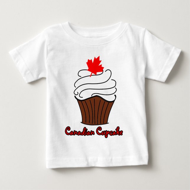Camiseta canadiense infantil de la magdalena (Anverso)