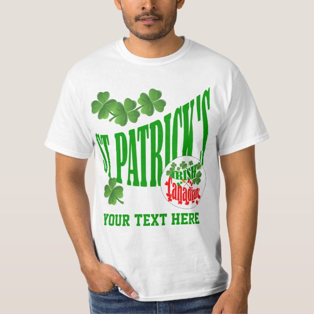 Camiseta Canadiense irlandés de St Patrick (Anverso)