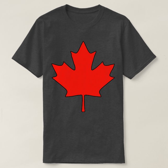 Camiseta Canadiense Maple Leaf Canadá Día Hombres Bandera C (Diseño del anverso)