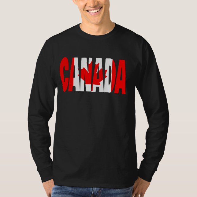 Camiseta Canadiense Maple Leaf Canada Flag Canada Day Men,  (Anverso)