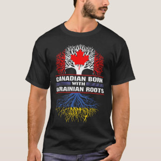 Camiseta Canadiense nacido con raíces ucranianas