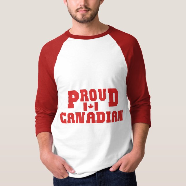 Camiseta canadiense orgullosa (Anverso)