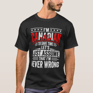 Camiseta Canadiense Roots Outny Funny Canada Heritage Para