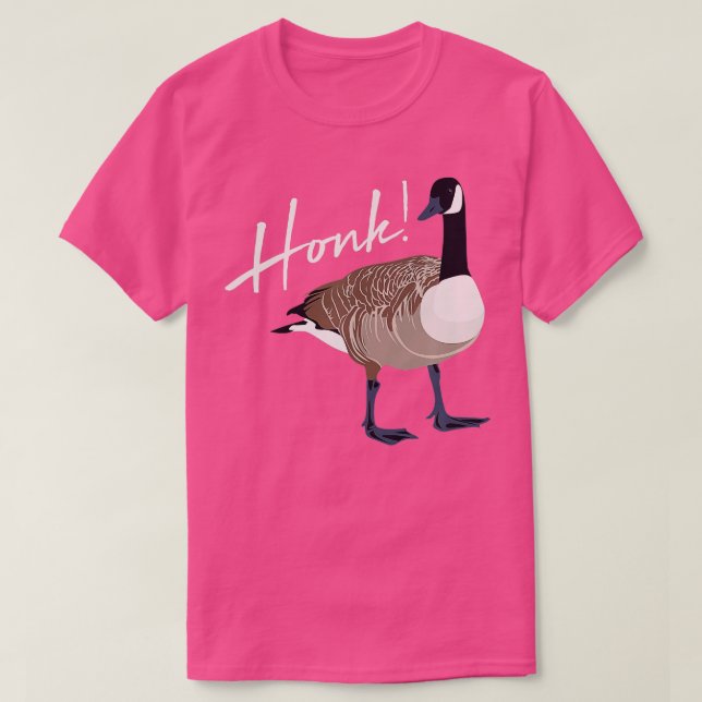 Camiseta Canadiense Shirt Honk Graciosa Cazadora de Aves G (Diseño del anverso)