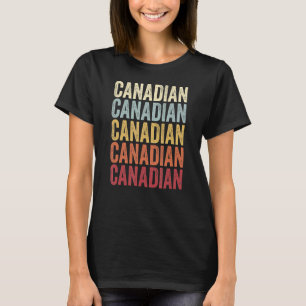 Camiseta Canadiense Texas Canadá TX retro vintage Textos