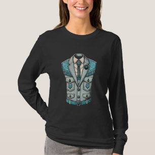 Camiseta Canadiense Tuxedo Denim Tuxedo Canada Maple Leaf D
