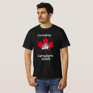 Camiseta Canadienses de crucero familiar personalizan camis