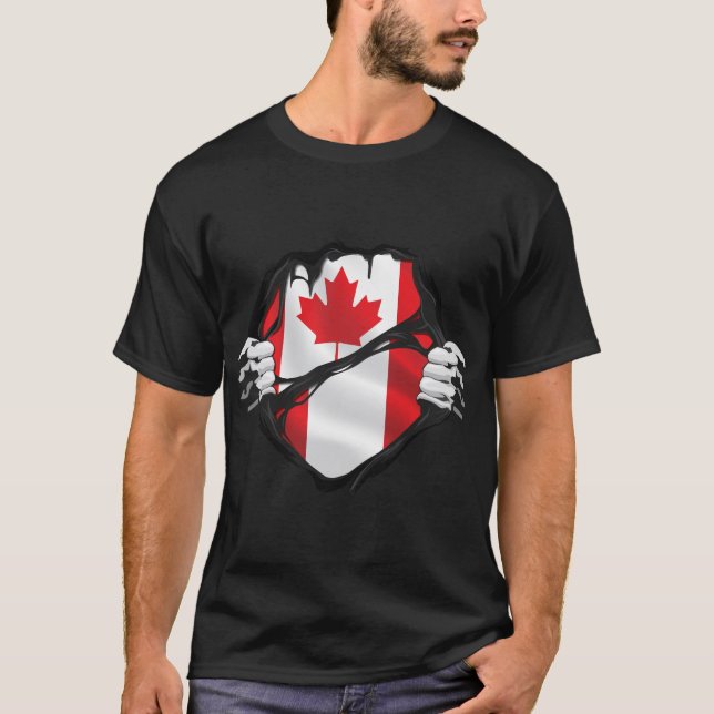 Camiseta Canadienses peruanos arrancaron bandera de raíz (Anverso)
