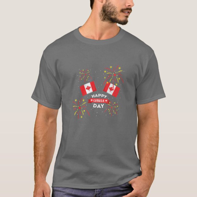 Camiseta Canadienses por la libertad Feliz Día de Canadá Ba (Anverso)