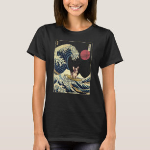 Camiseta Canagawa Japonés Frenchton Surf Dog 2
