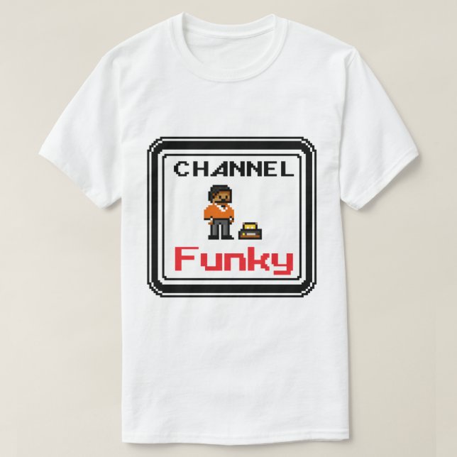 Camiseta Canal Arte Pixel Funky (Diseño del anverso)