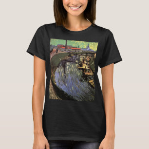 Camiseta Canal con mujeres lavando por Vincent van Gogh