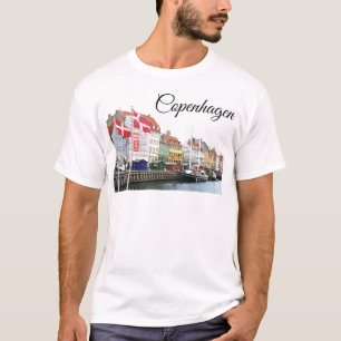 Camiseta Canal de Nyhavn en Copenhague, Danmark
