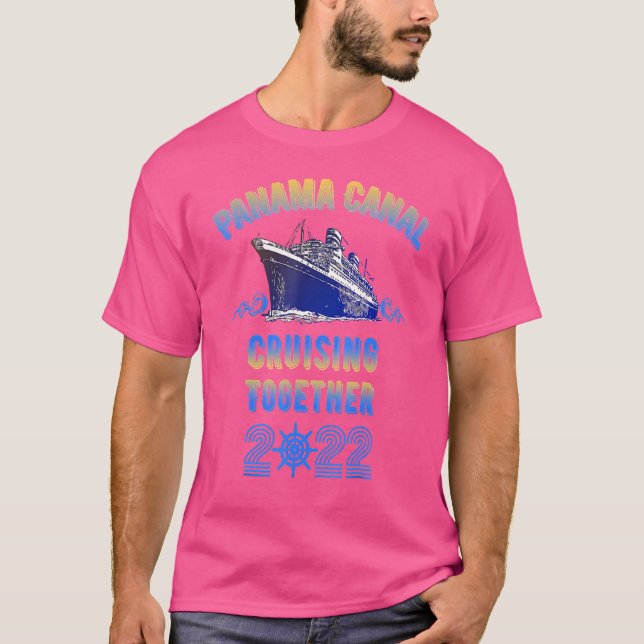Camiseta Canal de Panamá cruzando juntos amigos de la famil (Anverso)