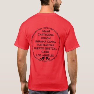 Camiseta Canal de Panamá Primera Vez Negro Atrás