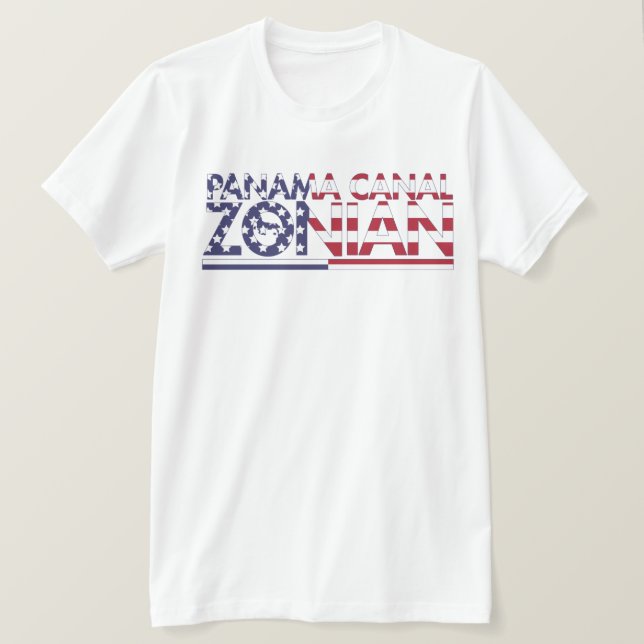 Camiseta Canal de Panamá Zonian Patriótico (Anverso del diseño)