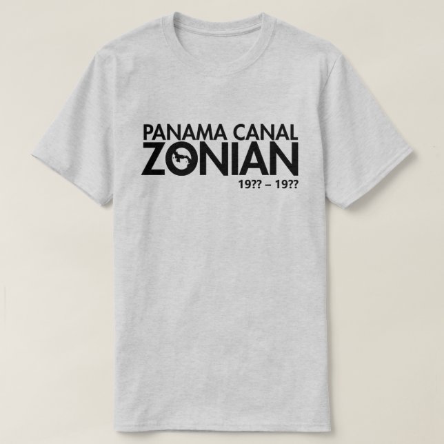 Camiseta Canal de Panamá Zónico (Diseño del anverso)