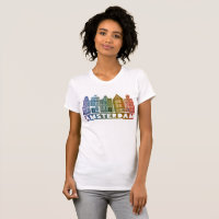 Canal House Row Amsterdam Holanda Rainbow holandés