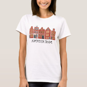 Camiseta Canal House Row Amsterdam Holanda Viaje Holandés