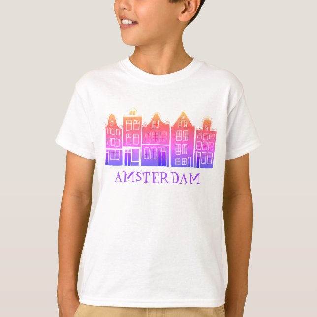 Camiseta Canal House Row Amsterdam Holanda Viaje Holandés (Anverso)