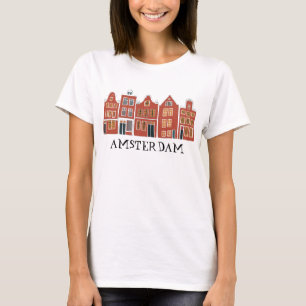 Camiseta Canal House Row Amsterdam Holanda Viajes Holandese