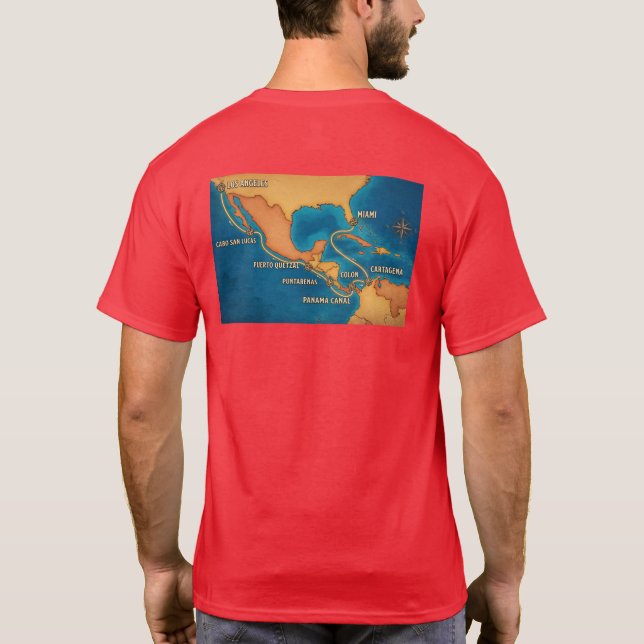 Camiseta Canal Route Map (Reverso)