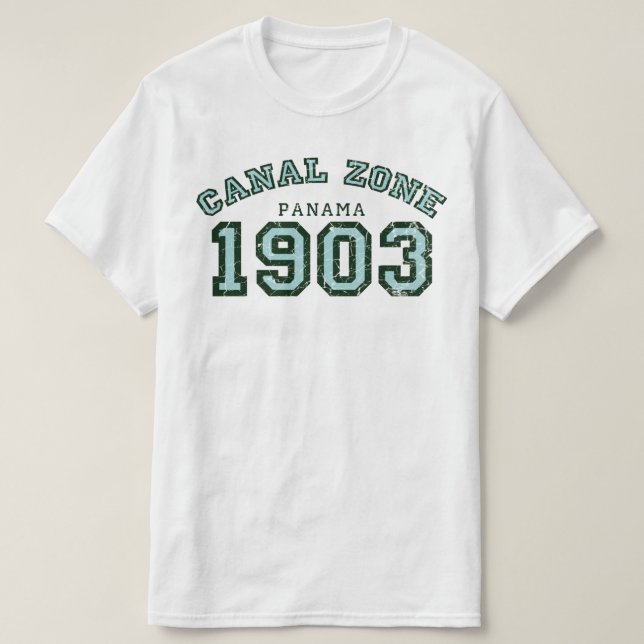 Camiseta Canal Zone 1903 (Diseño del anverso)