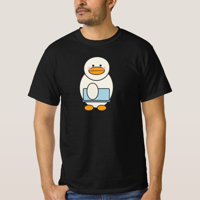 Camiseta Canard allant au travail, funny work (Anverso)