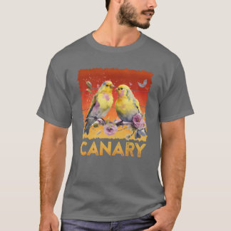 Camiseta Canarias Canary Bird Amantes cantando Aves amigos