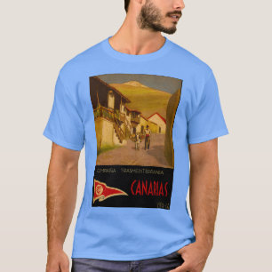 Camiseta Canarias vintage travel poster