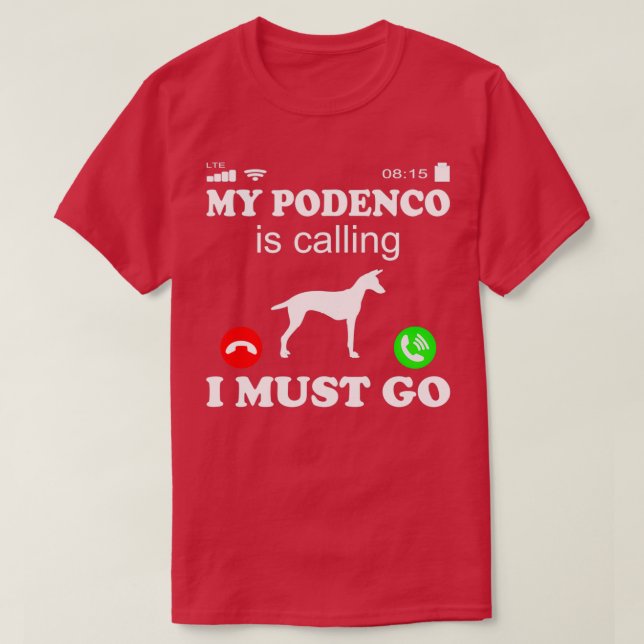 Camiseta Canario de Podenco llama (Diseño del anverso)