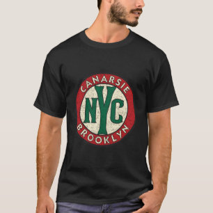 Camiseta Canarsie Brooklyn Vintage Road Rótulo en problemas