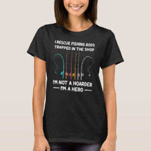 Camiseta Cañas de pescar rescatadas atrapadas en la tienda