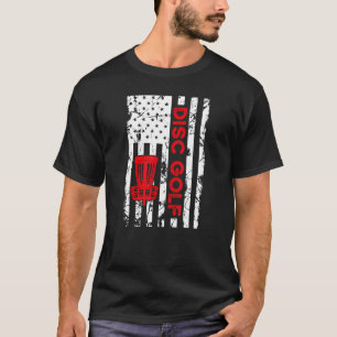 Camiseta Canasta de bandera de disco de golf
