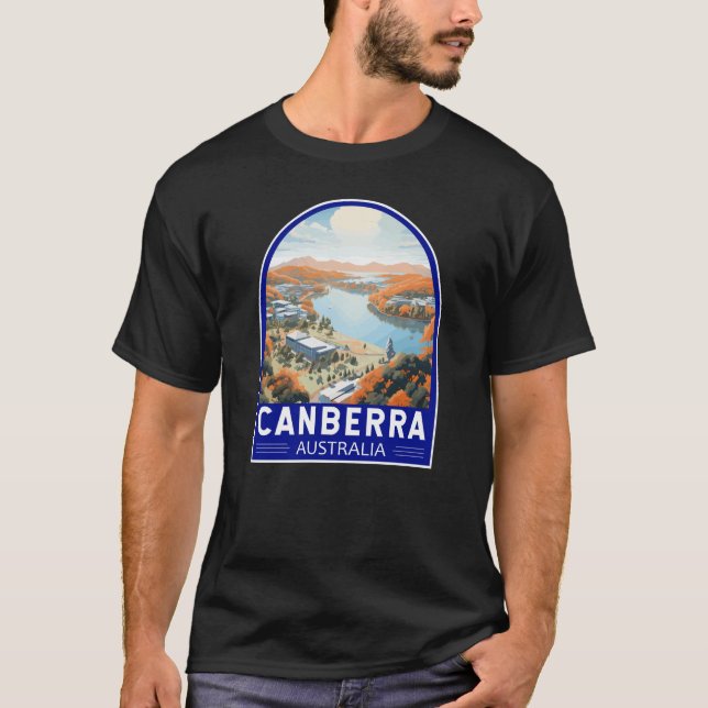 Camiseta Canberra Australia Viajes de arte (Anverso)