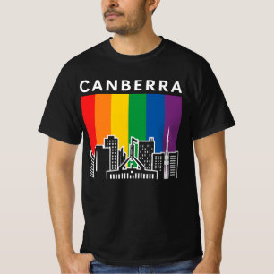 Camiseta Canberra LGBT Bandera Orgullo   Capital Australian