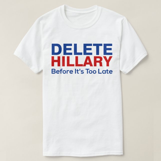 Camiseta Cancelación Hillary antes de que sea demasiado (Diseño del anverso)